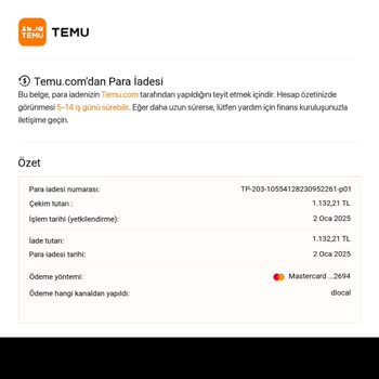 Para İadesi Gecikmesi Ve Müşteri Hizmetleri Sorunu