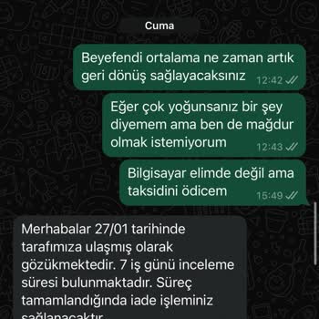 Hatalı Ürün Ve Geciken İade Süreci