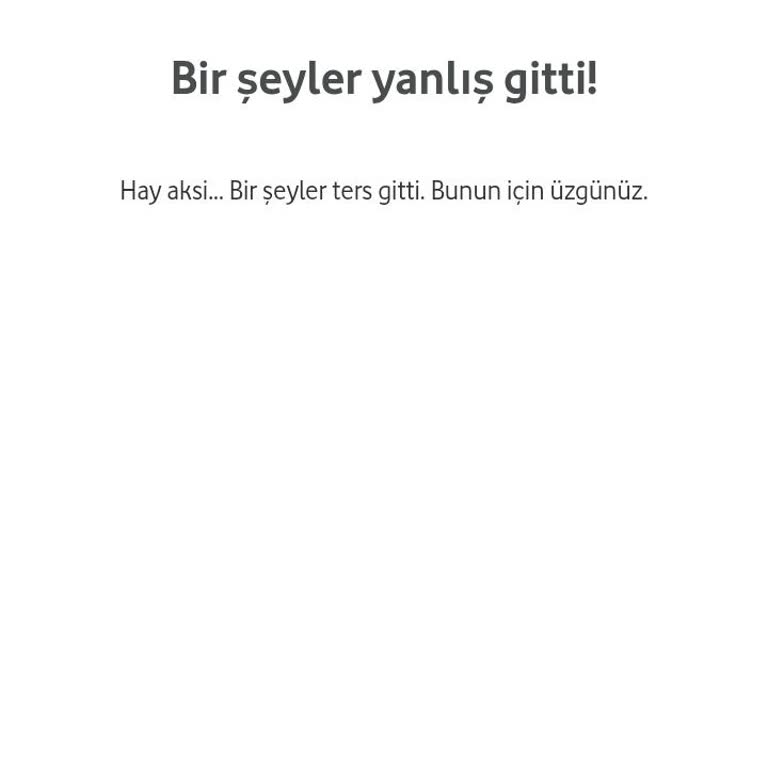 Vodafone Yanımda Uygulamasında Sürekli Hata Sorunu