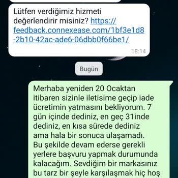 İade Ücreti 17 Gündür Yatmadı