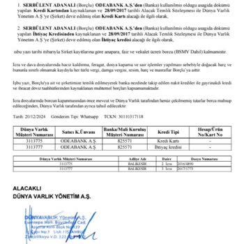 Ödenen Borçlara Rağmen Kredi Engeli