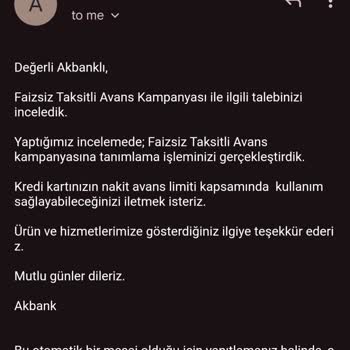 Faizsiz Nakit Avans Kampanyasında Yanıltıcı Bilgilendirme