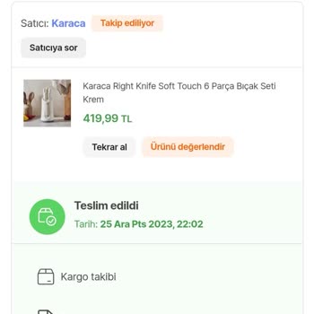 Karaca Züccaciye Bıçak Seti Çabuk Köreldi Ve Zamanla Küflenmeye Başladı!