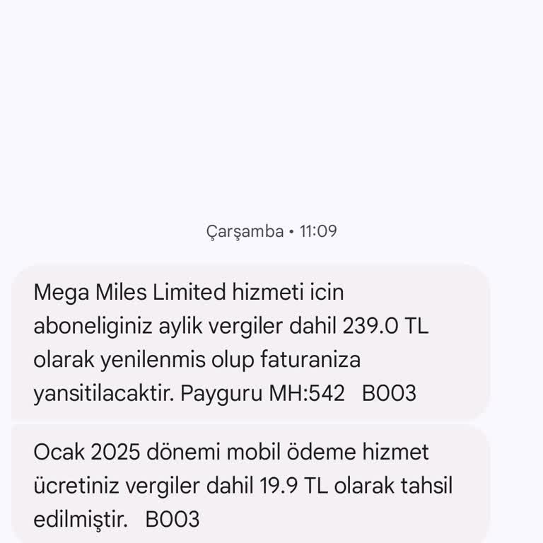 Mega Miles Beklenmedik Üyelik Ücreti Şoku