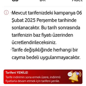 Vodafone Red Tarifesi: Sözler Tutulmuyor, Hizmet Yetersiz!