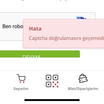 Robot Olmadığımı Kanıtlayamıyorum, Sürekli Hata Veriyor