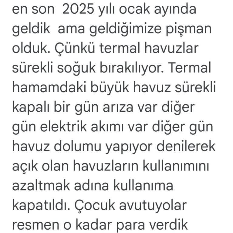 Bolu Narven'de Sürekli Havuz Kesintileri