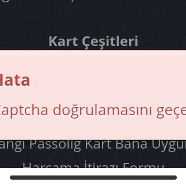 Passolig Başvurusunda Sürekli Captcha Sorunu