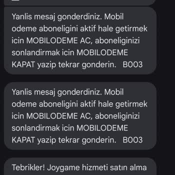 Vodafone Faturasında Haksız Mobil Ödeme Ücreti