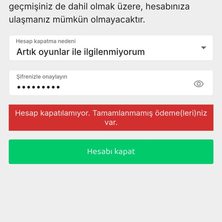 Hesap Silme Sorunu Ve Anlaşılmaz Borç Yükü