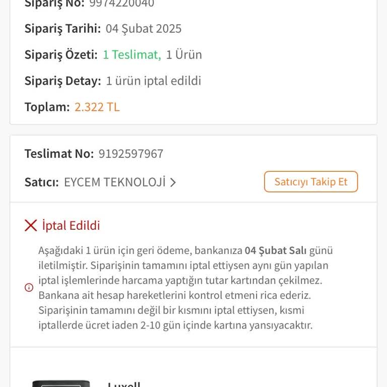 Haksız Fiyat Artışı Ve Sipariş İptali