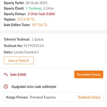 Eksik İade Ücreti Ve Yanıtsız Destek