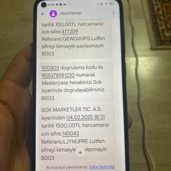Şok Market Üzerinden Bilgim Dışında Para Çekilmesi