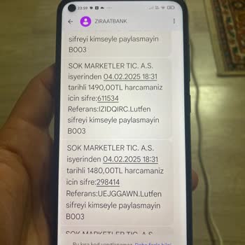 Şok Market Üzerinden Bilgim Dışında Para Çekilmesi