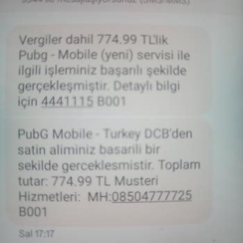 Yanlış PUBG Mobile Ödemesi Ve İade Talebi