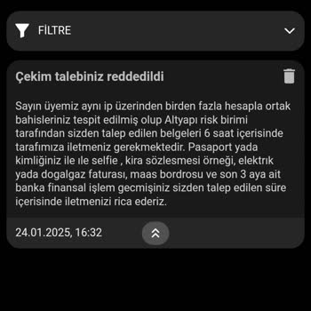 Renbet'te Belgelerle Engellenen Para Çekme Süreci
