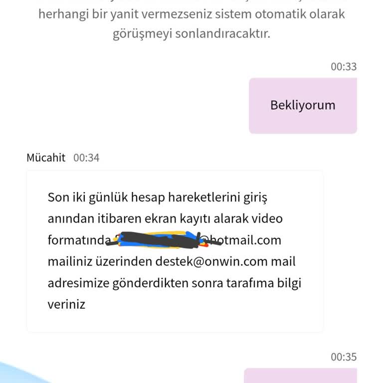 Onwin Sitesinde Müşteri Hizmetleri Ve Para İşlemleri Sorunu