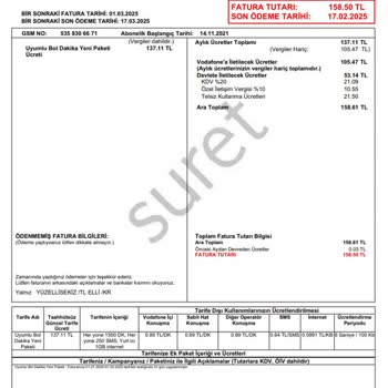 Vodafone Tarife Değişikliği Ve Yanıltıcı Satış Taktikleri