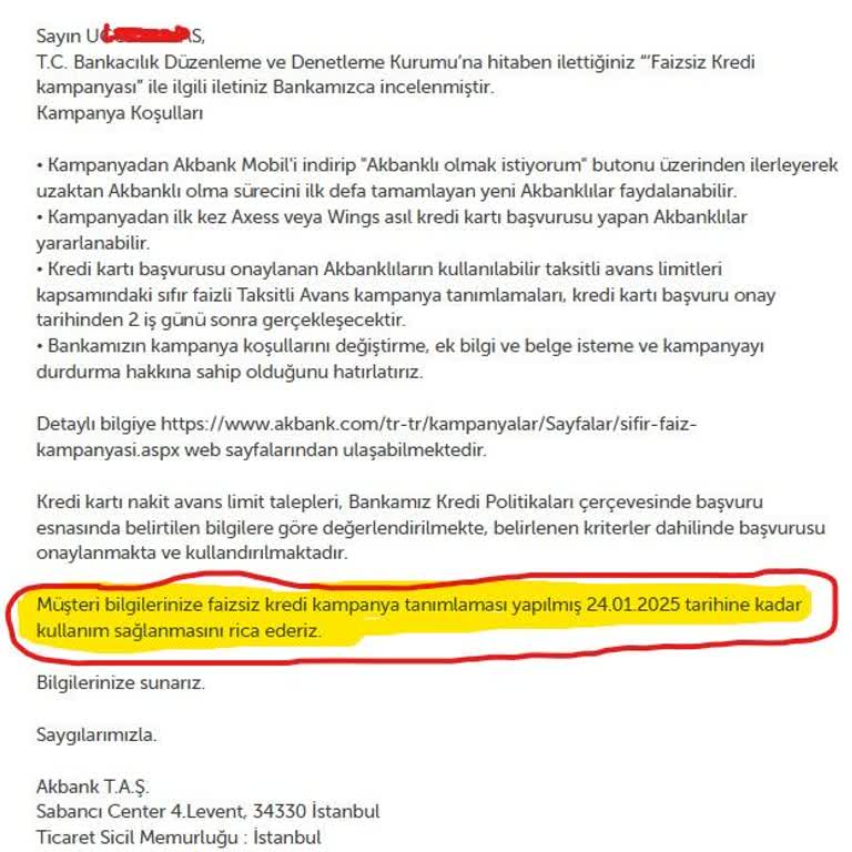 Akbank'ın Faizsiz Kredi Kampanyasıyla Müşterileri Oyalaması