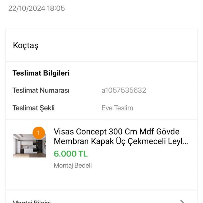 Koçtaş Montaj Hizmeti Ve Eksik Ürün Sorunu