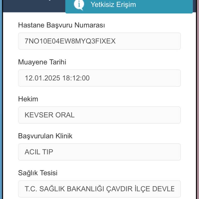 E-Nabız Üzerinden Bilgiye Erişim Sorunu