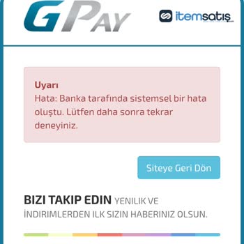 İninal Kart İle GPay Üzerinden Para Yükleme Sorunu