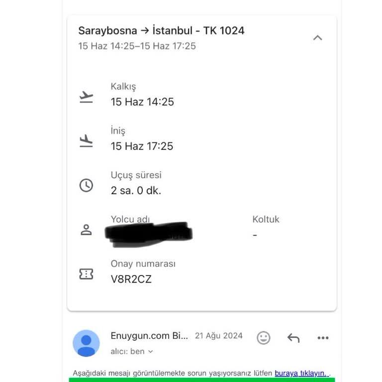 Öğrencinin Mağduriyeti: Bilet İptalinde Yüksek Kesinti