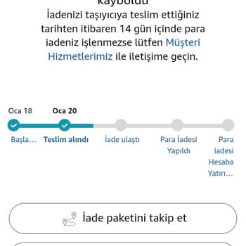 Amazon'dan İade Edilmeyen Ürün İçin Para İadesi Sorunu