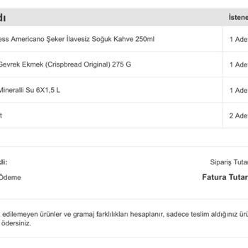 Eksik Sipariş Ve İade Sorunu
