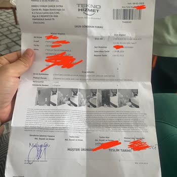 Teknosa'dan Alınan Ürünün Servis Sürecinde Sorunlar Ve Destek Eksikliği