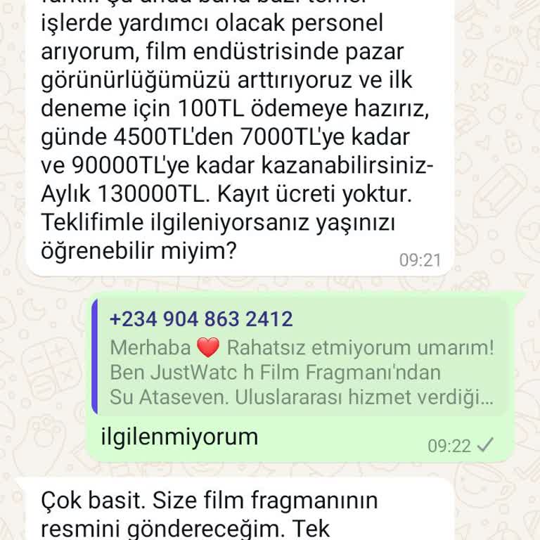 WhatsApp Üzerinden Gelen Şüpheli Mesaj Ve Güvenlik Endişesi