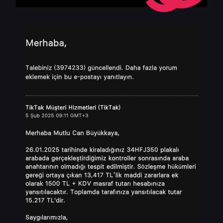 Kiralık Araçta Anahtar Krizi