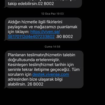 Vivense Teslimat Sürecinde Yaşanan Hayal Kırıklığı