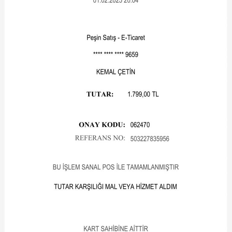 Kayıp Sipariş Ve İade Talebi