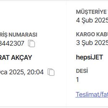 Hepsijet Kargo Desi Usulsüzlüğü Ve Bilgilendirme Talebi