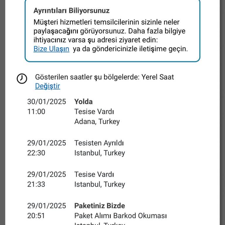 UPS Türkiye'nin Teslimat Sürecindeki Belirsizlik Ve İletişimsizlik