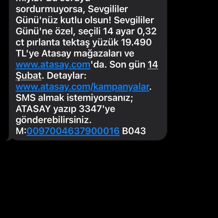 Atasay'ın Sevgililer Günü Reklamında Yanlış Ve Aşağılayıcı Dil Kullanımı