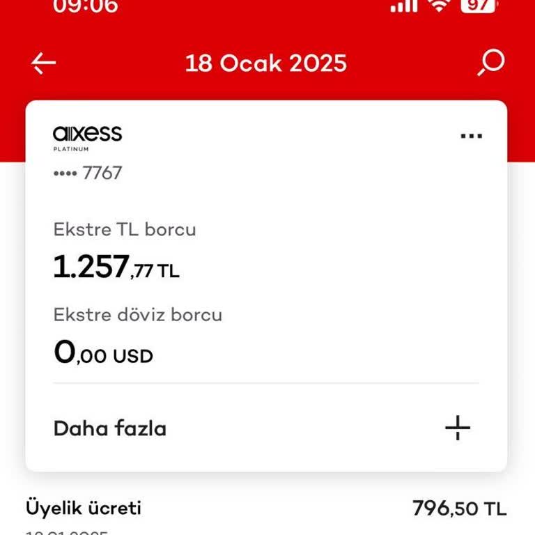 Kredi Kartı Üyelik Ücreti İadesi Talebi