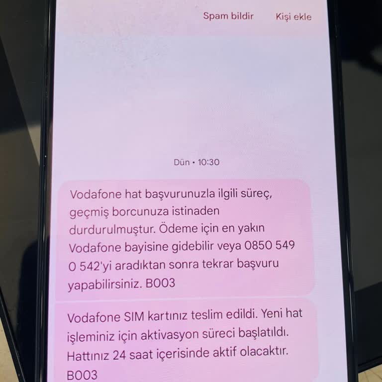 Vodafone Aktivasyon Sürecindeki Belirsizlik Ve İletişim Sorunu