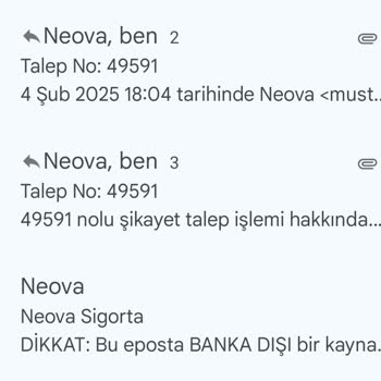 Neova Sigorta İle İletişim Sorunları