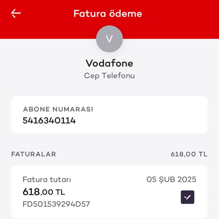 Vodafone Hattı İptal Edilmedi, Faturalar Gelmeye Devam Ediyor