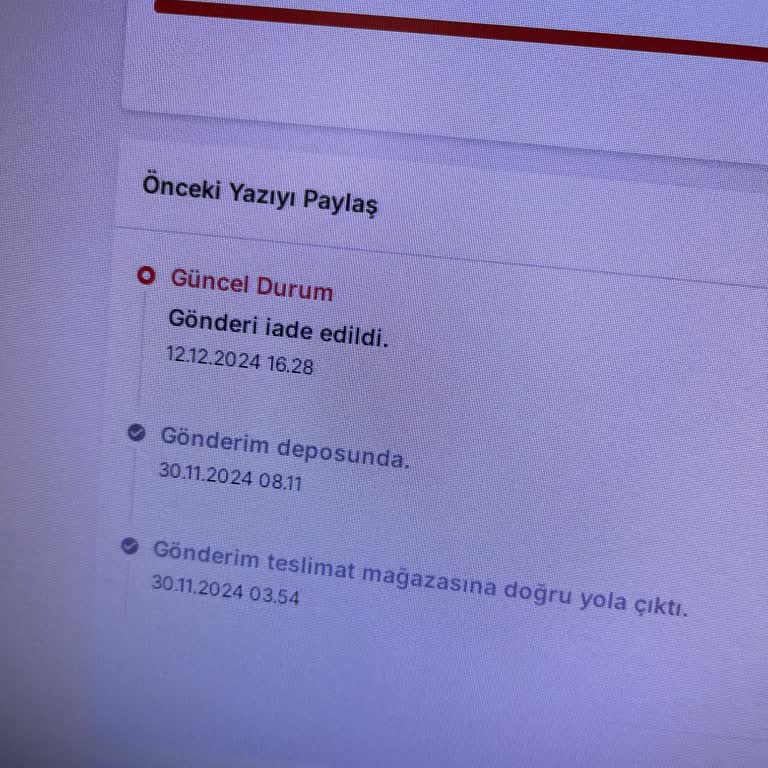 Sürat Kargo İle Kayıp Ürün Ve Çözülmeyen Tazmin Talebi