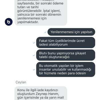 Kullanmadığım Hizmet İçin Ücret İadesi Talebi