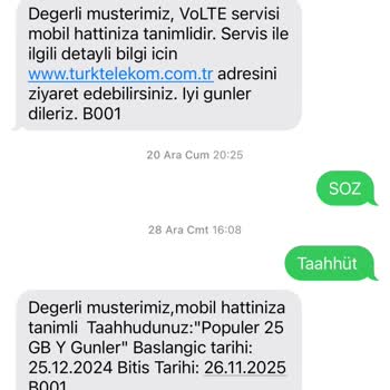 Türk Telekom'da Fatura Ve Taahhüt Karmaşası