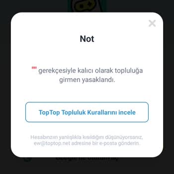 Hesabım Haksız Yere Kalıcı Olarak Kapatıldı