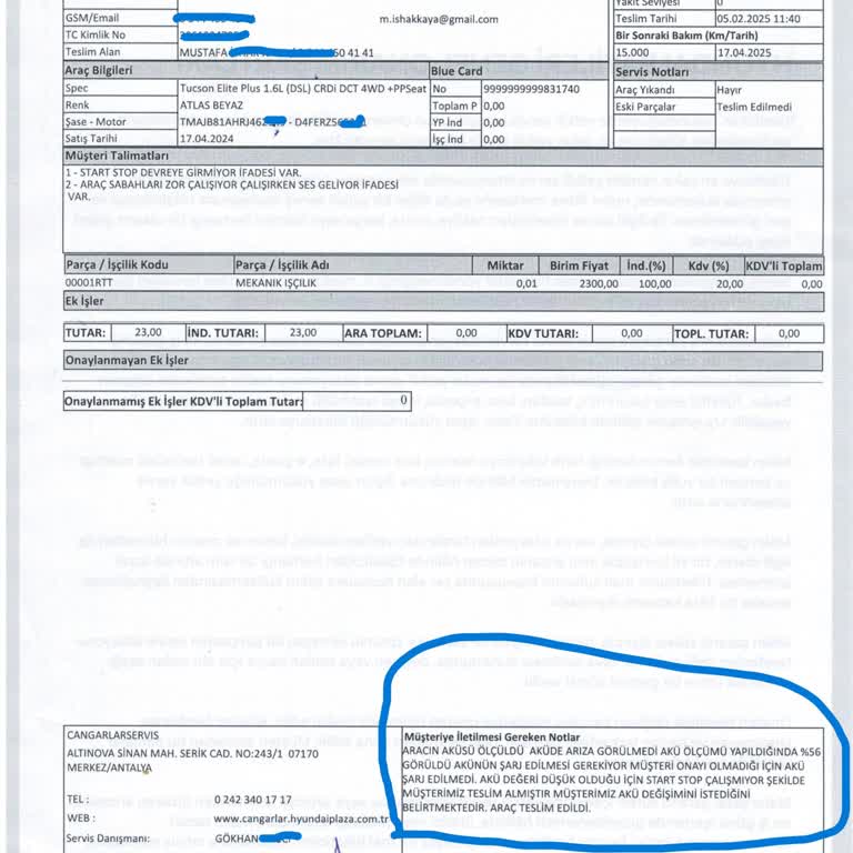 Hyundai Tucson: Bitmeyen Akü Sorunları Ve Garanti Problemleri