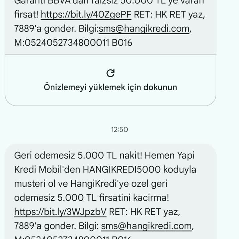 Sürekli Gelen Mesajlar İçin Acil Çözüm İstiyorum