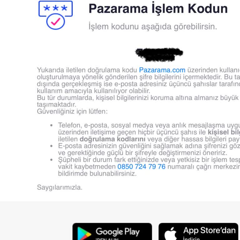 Yanlış Hesap Aktivitesi: Pazarama'dan Beklenmedik Mailler