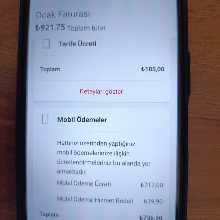 Hatalı Fatura Ve Mobil Ödeme Sorunu