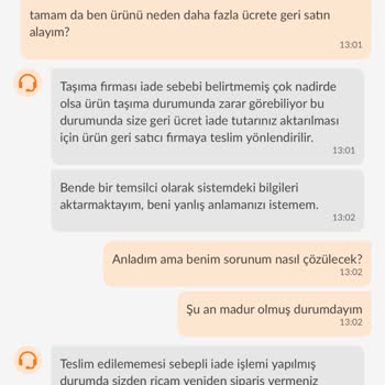 Trendyol'dan Aldığım Ürün İade Edildi, Mağduriyetim Giderilmiyor